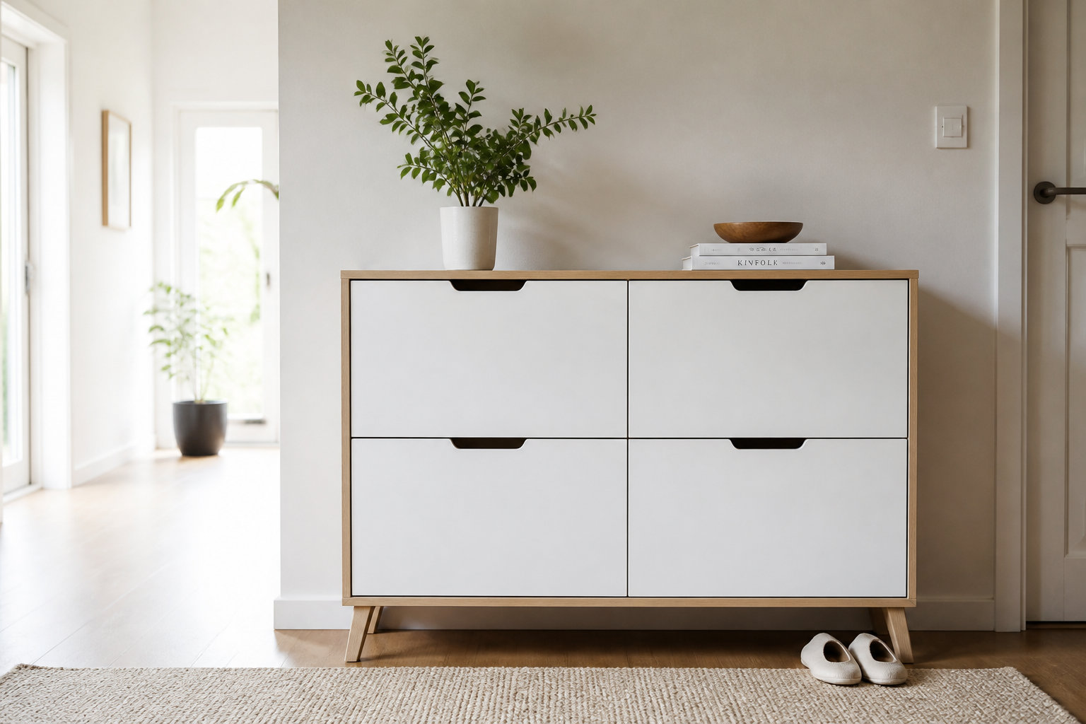 Le meuble a chaussure nano : une solution compacte pour vos entrées étroites