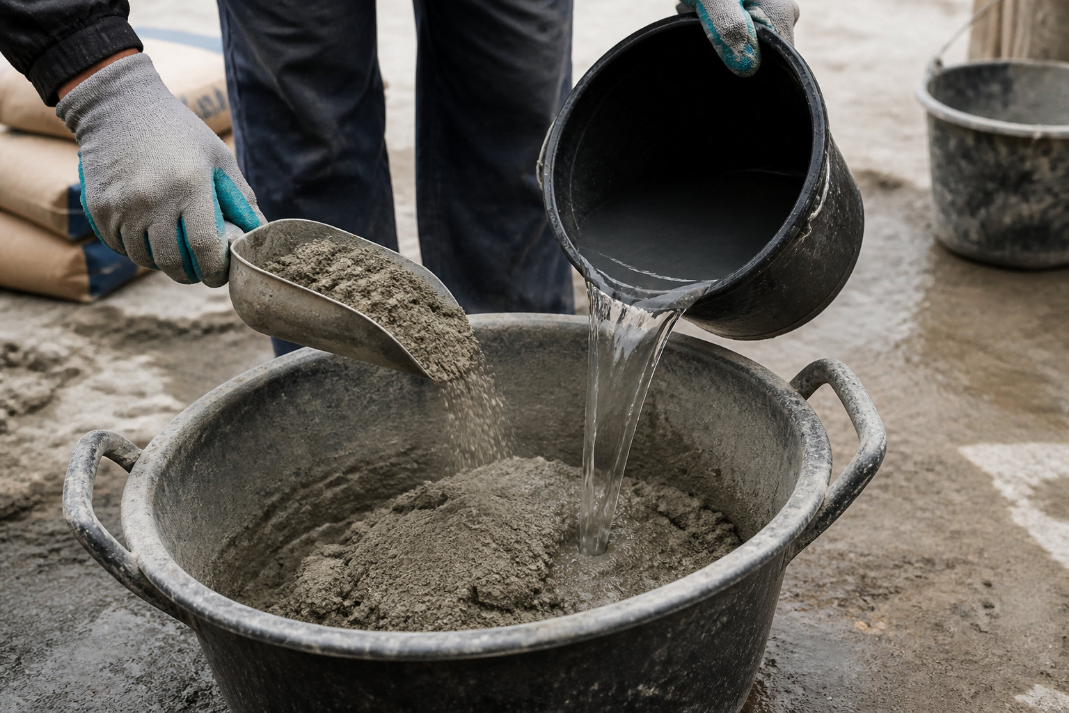 Comment réussir son gâchage et le dosage de l'eau ?