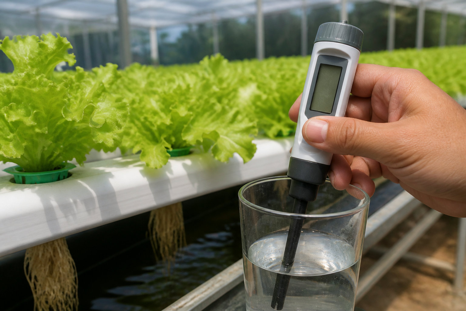 Comment stabiliser le pH et l'électroconductivité du mélange ?